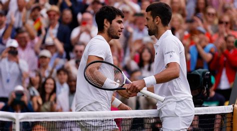 Novak Djokovic and Carlos Alcaraz meet in the Wimbledon final